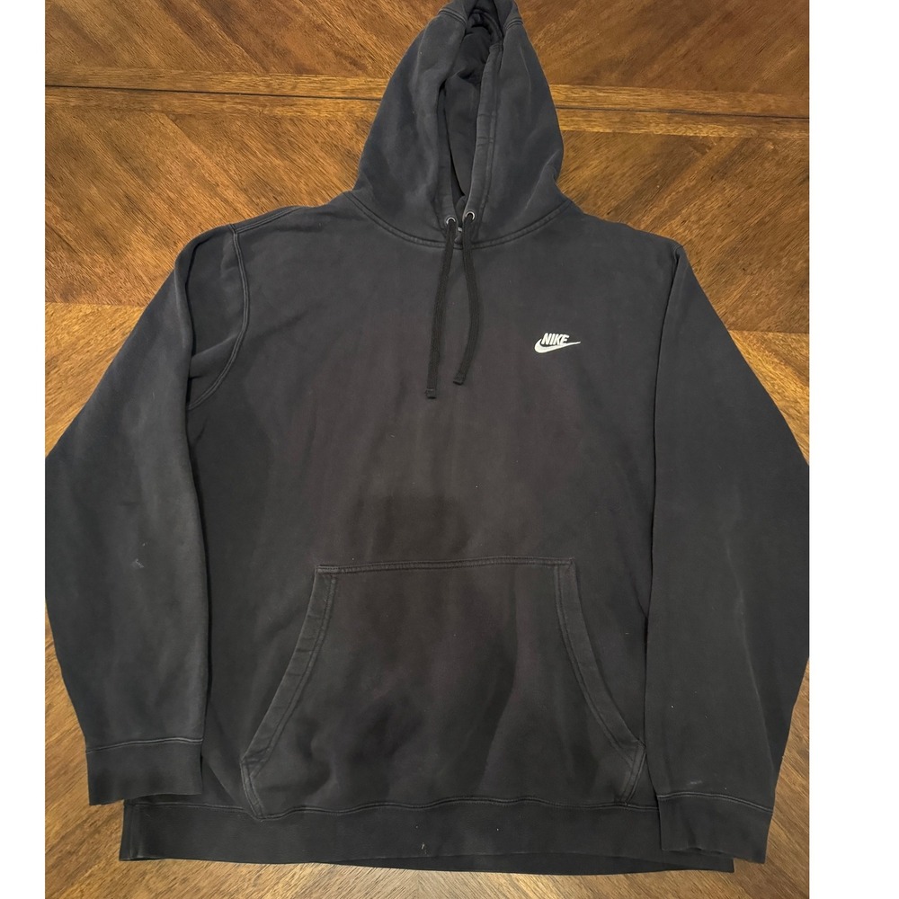 Nike Black‎ Pullover Hoodie Sweatshirt With Pocket Size XXL |Q1